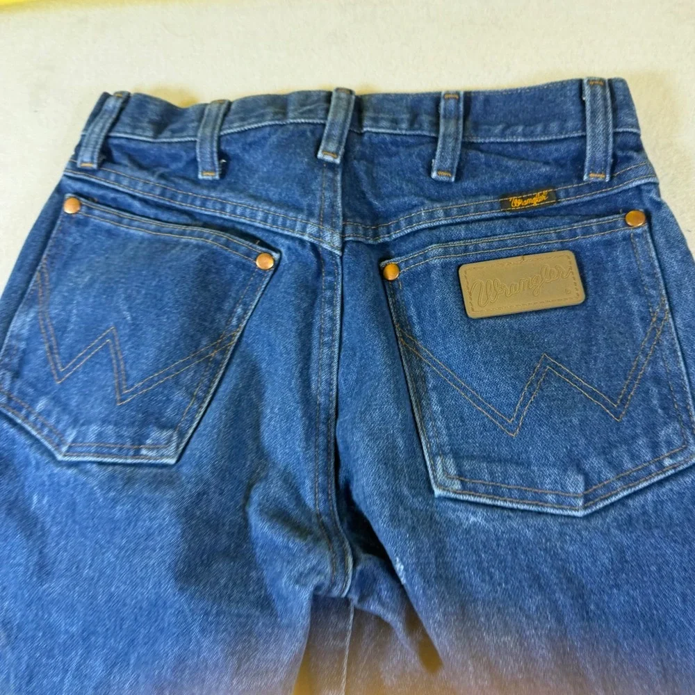 Wrangler Cowboy Cut Blue Denim Jeans Mens 28x32 Straight Leg Western A001 3030